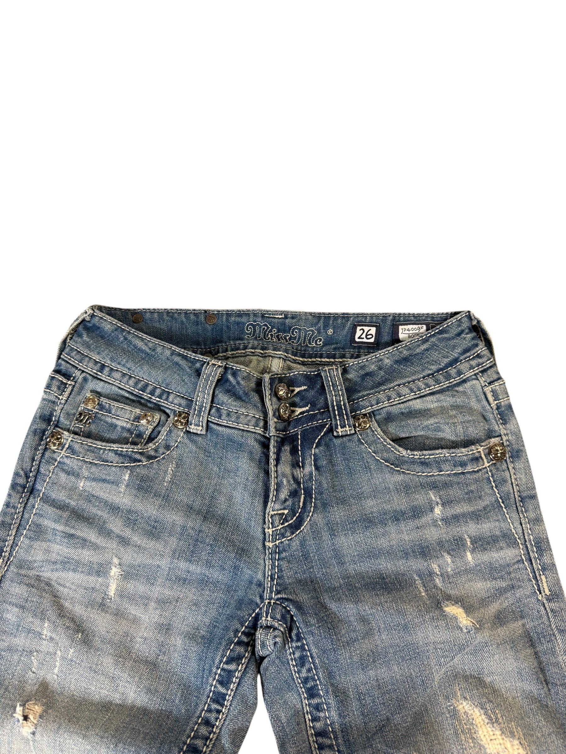 Miss Me Ripped Flared Jeans W26/L32