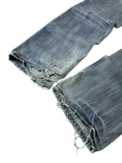 Vintage Big Printed Straight Stacked Jeans W32/L32