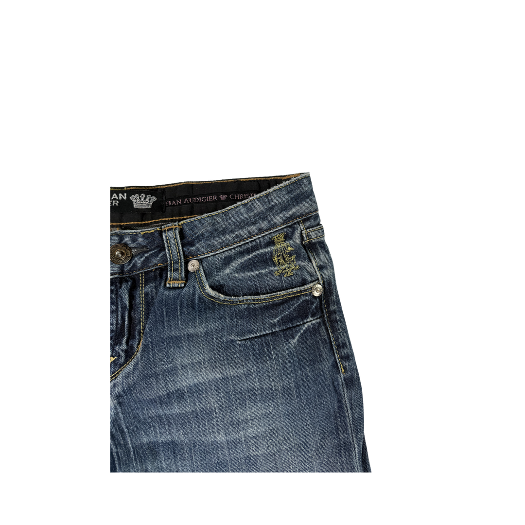 Christian Audiger Vintage Jeans Flared Fit Größe S/M