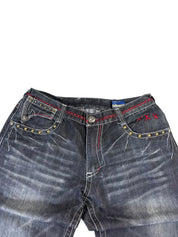 Vintage Big Printed Baggy Jeans W34/L34