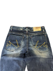 Washed Straight Stacked Jeans W34/L32