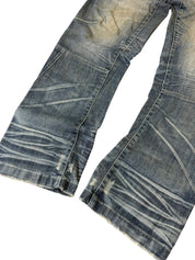 Washed Straight Detailt Jeans W34/L32