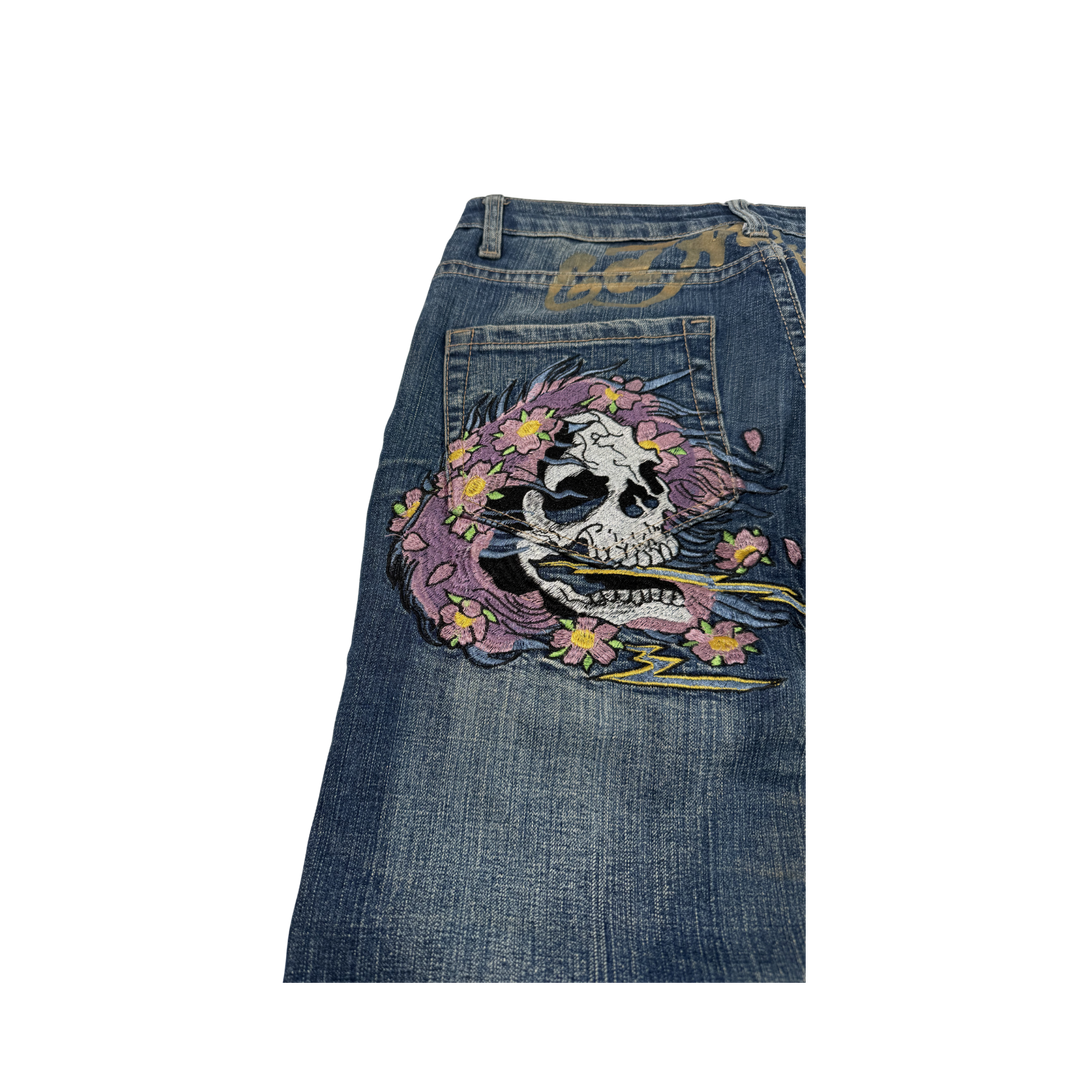 Ed Hardy Vintage Jeans Flared Fit Größe M/L