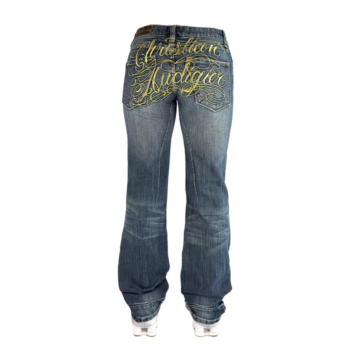Christian Audiger Vintage Jeans Flared Fit Größe S/M