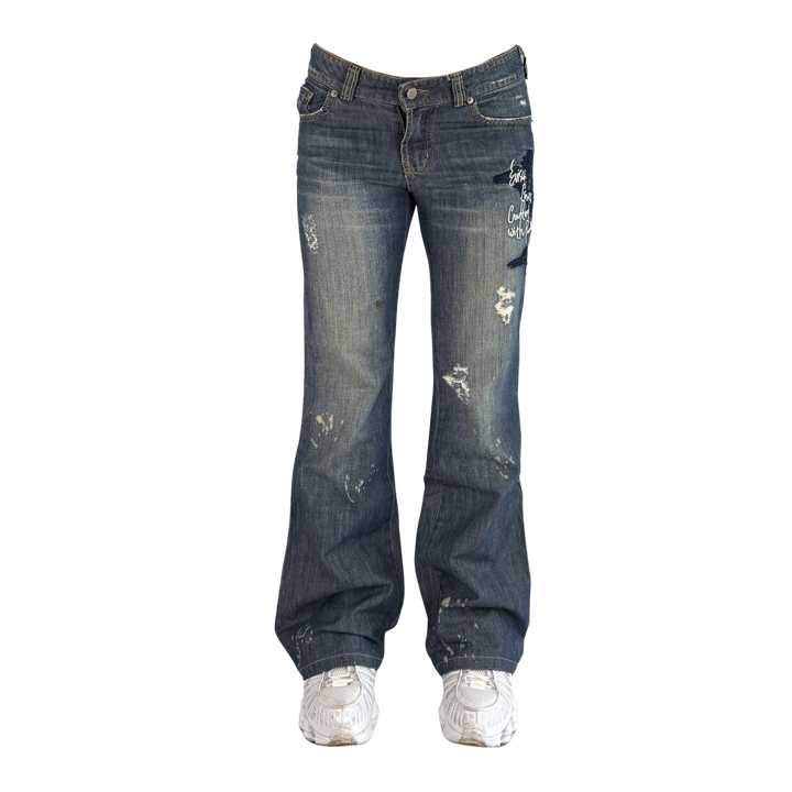 Evisu Vintage Jeans Flared Fit Größe M/L