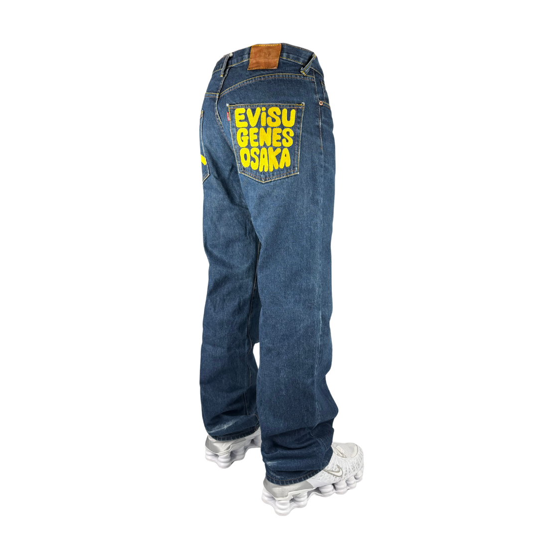 Evisu Vintage Jeans Baggy Fit Größe M/L