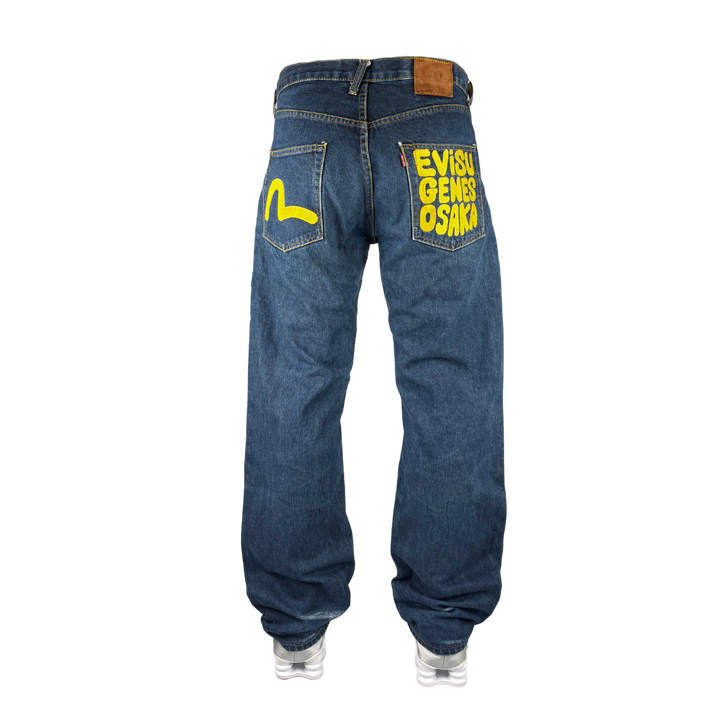 Evisu Vintage Jeans Baggy Fit Größe M/L