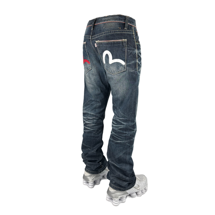Evisu Vintage Jeans Flared Fit Größe M/L
