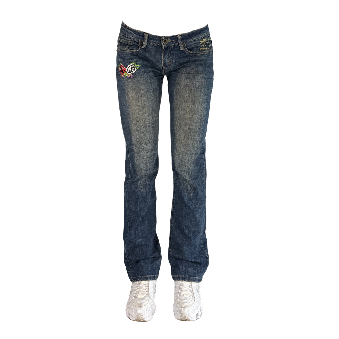 Ed Hardy Vintage Jeans Flared Fit Größe M/L