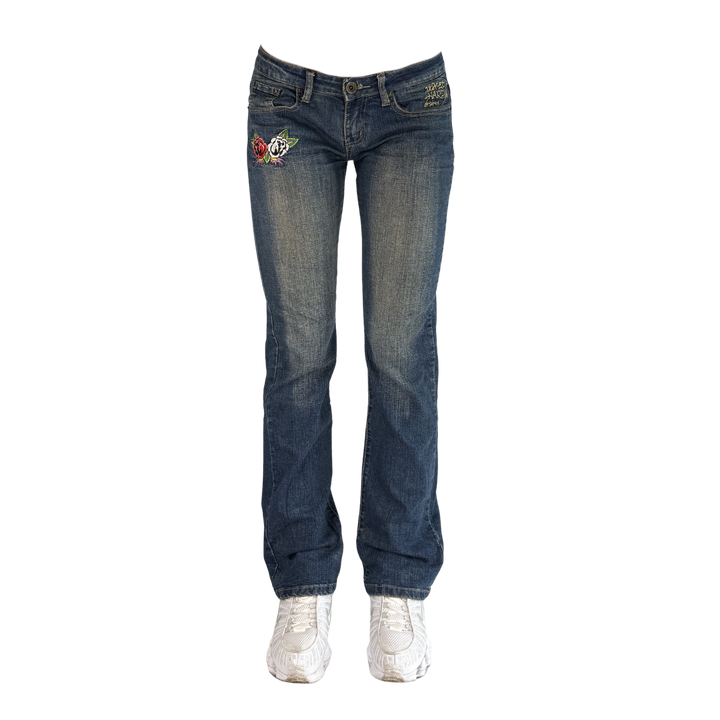 Ed Hardy Vintage Jeans Flared Fit Größe M/L