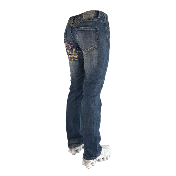 Ed Hardy Vintage Jeans Flared Fit Größe M/L
