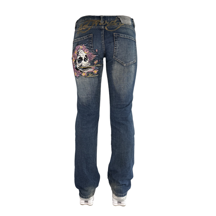 Ed Hardy Vintage Jeans Flared Fit Größe M/L