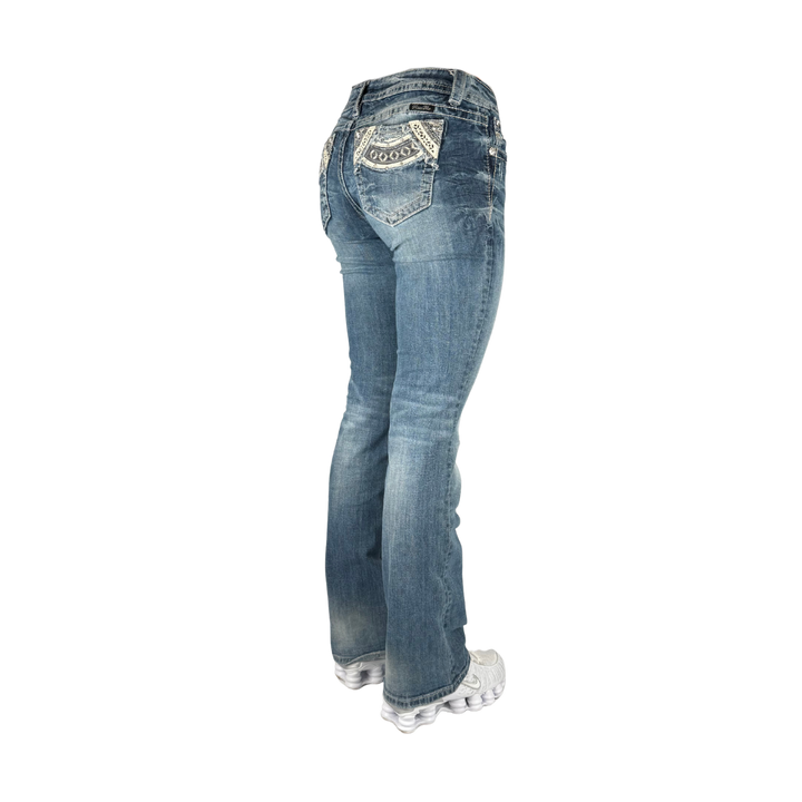 Miss Me Vintage Jeans Flared Fit Größe M/L