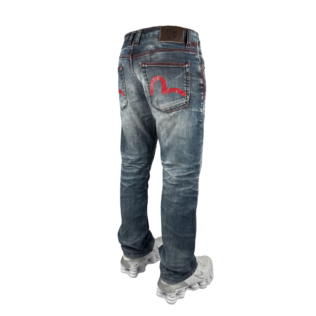 Evisu Vintage Jeans Flared Fit Größe M/L