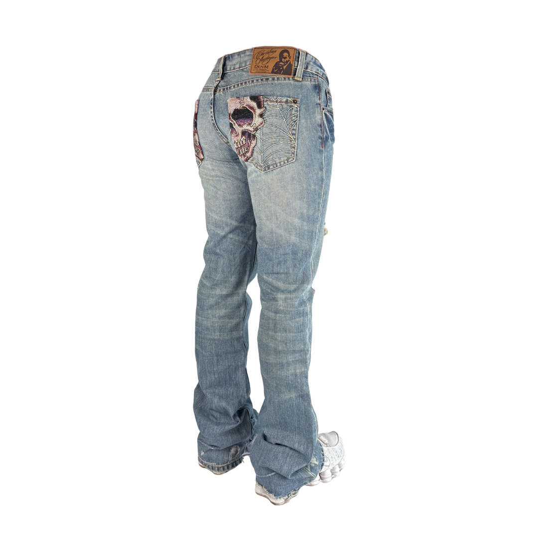 Cristian Audiger Vintage Jeans Flared Fit Größe S/M