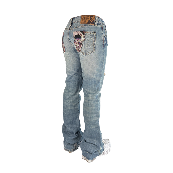 Cristian Audiger Vintage Jeans Flared Fit Größe S/M