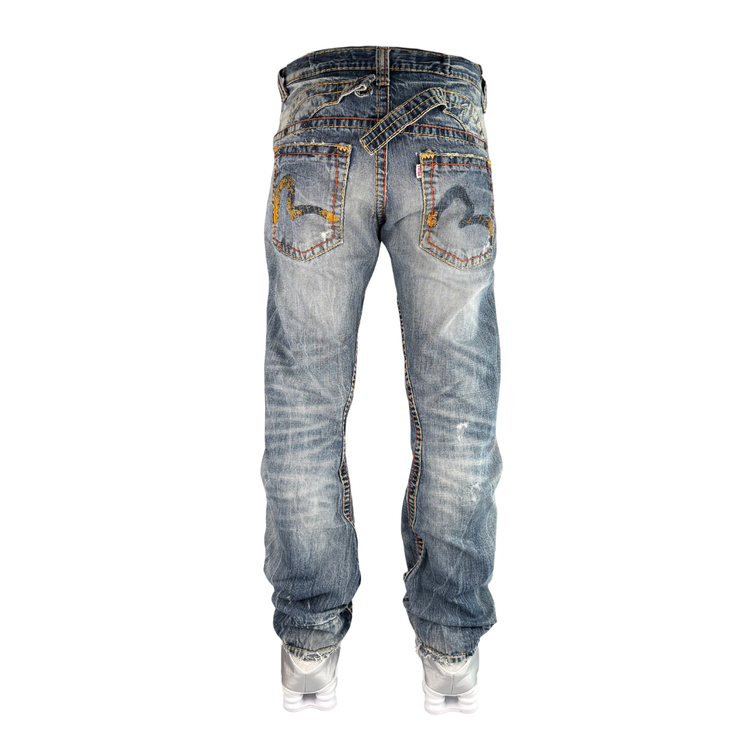 Evisu Vintage Jeans Slim Fit Größe M/L