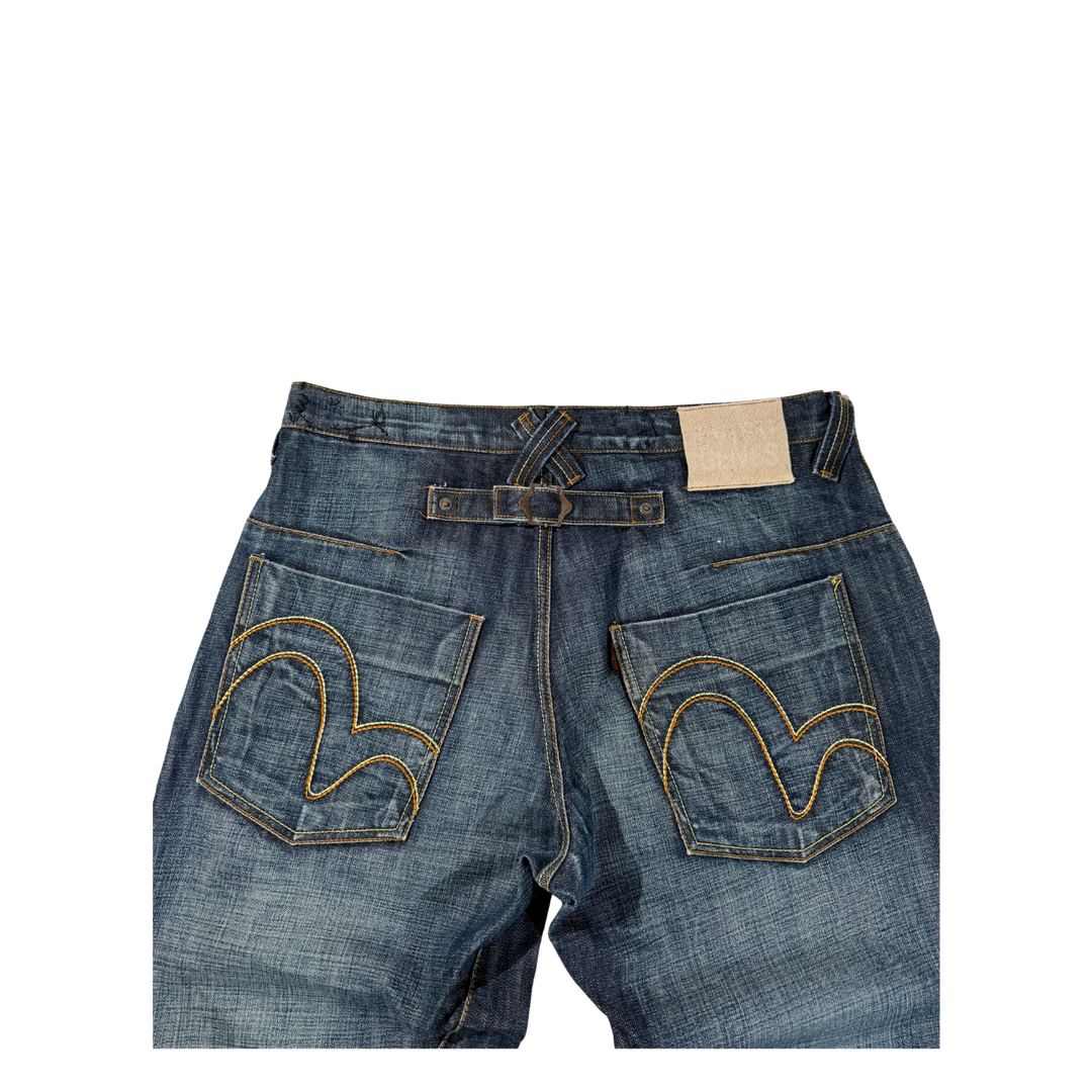 Evisu Vintage Jeans Baggy Fit Größe M/L