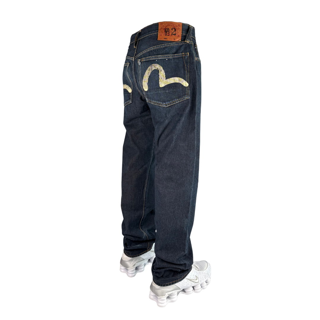 Evisu Vintage Jeans Straight Fit Größe M/L