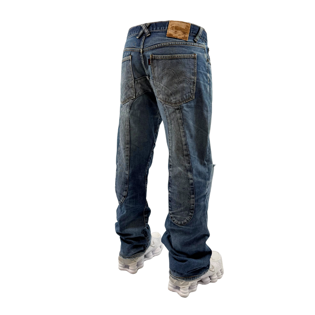 Evisu Vintage Jeans Baggy Fit Größe M/L