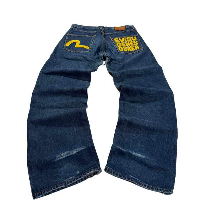 Evisu Vintage Jeans Baggy Fit Größe M/L
