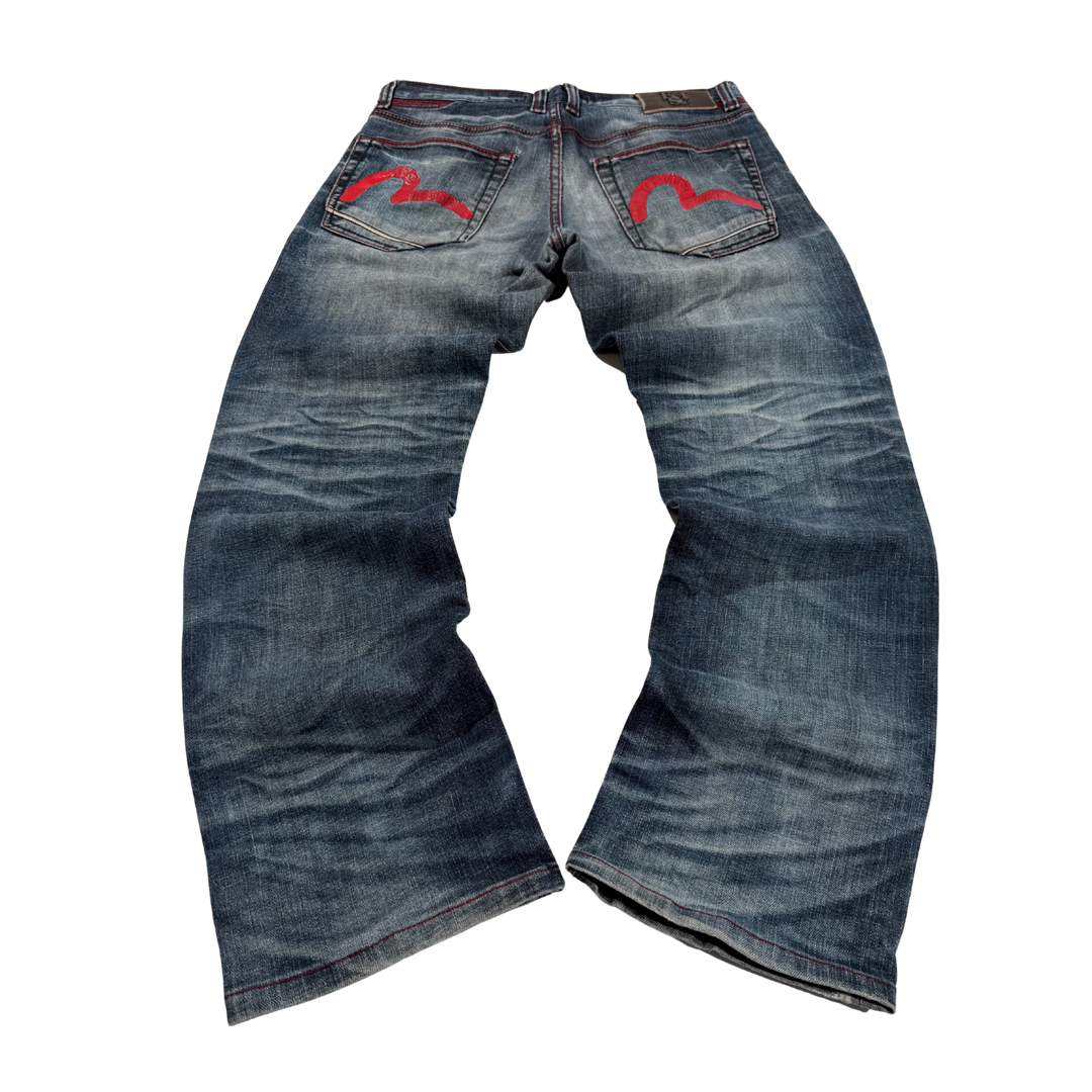 Evisu Vintage Jeans Flared Fit Größe M/L