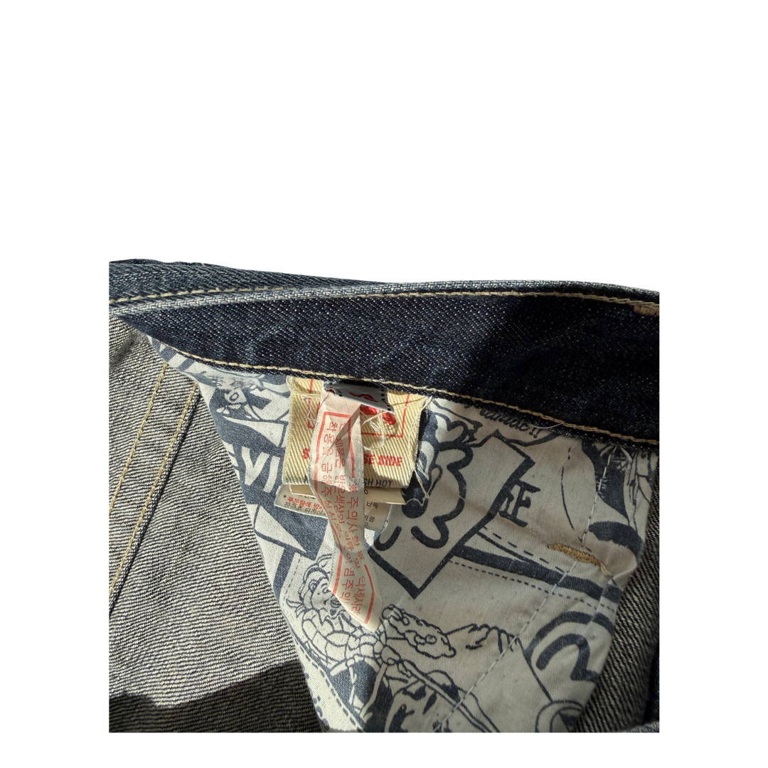 Evisu Vintage Jeans Flared Fit Größe M/L