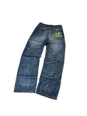 Vintage Washed Big Printed Baggy Japanese Jeans W30/L32