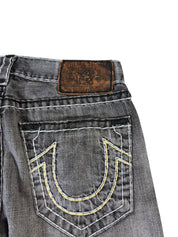 True Religion Washed Ripped Straight Jeans W34/L28