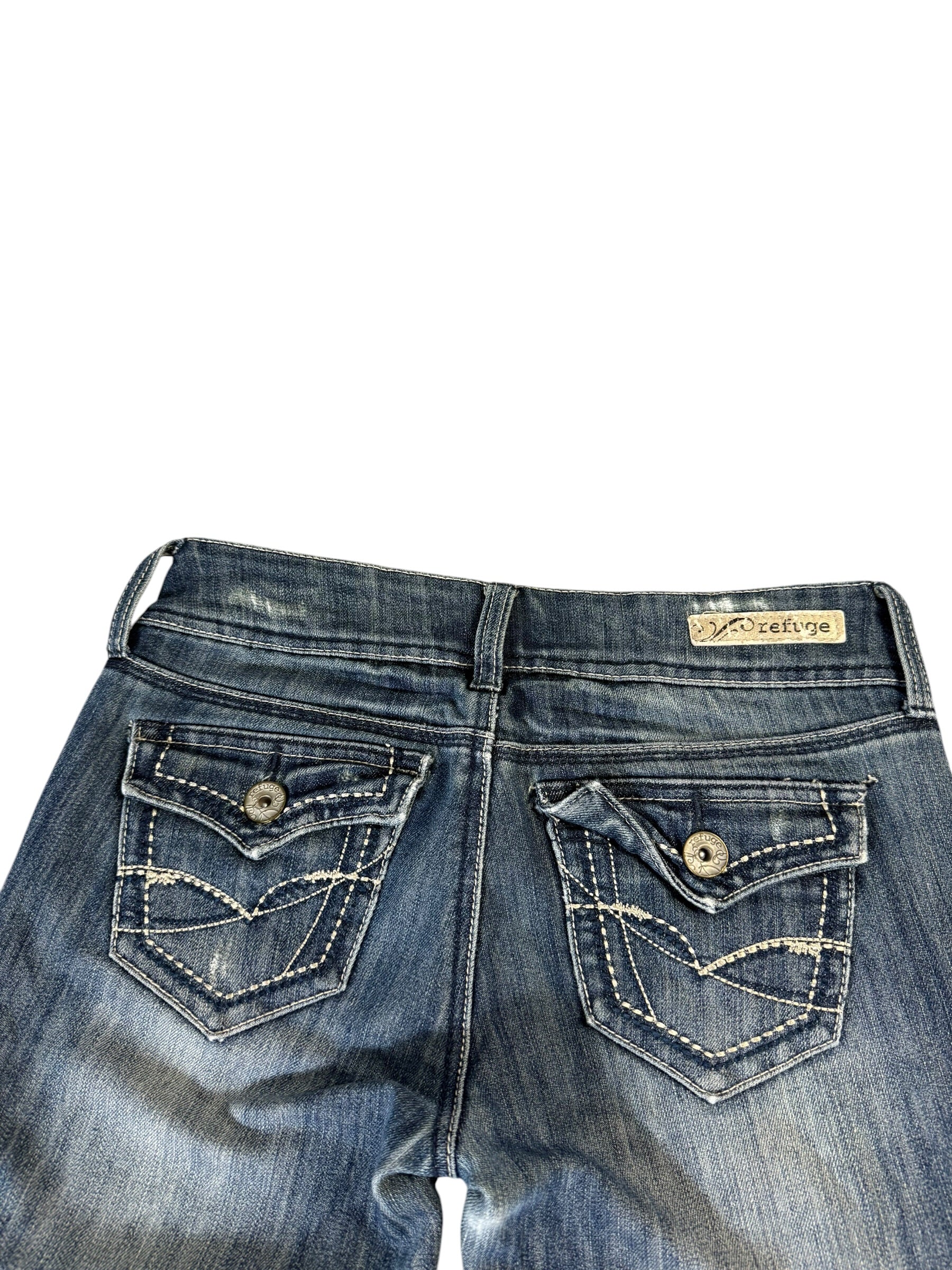 Ripped Flared Y2k Jeans W28/L34