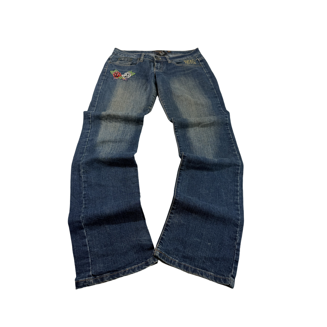 Ed Hardy Vintage Jeans Flared Fit Größe M/L