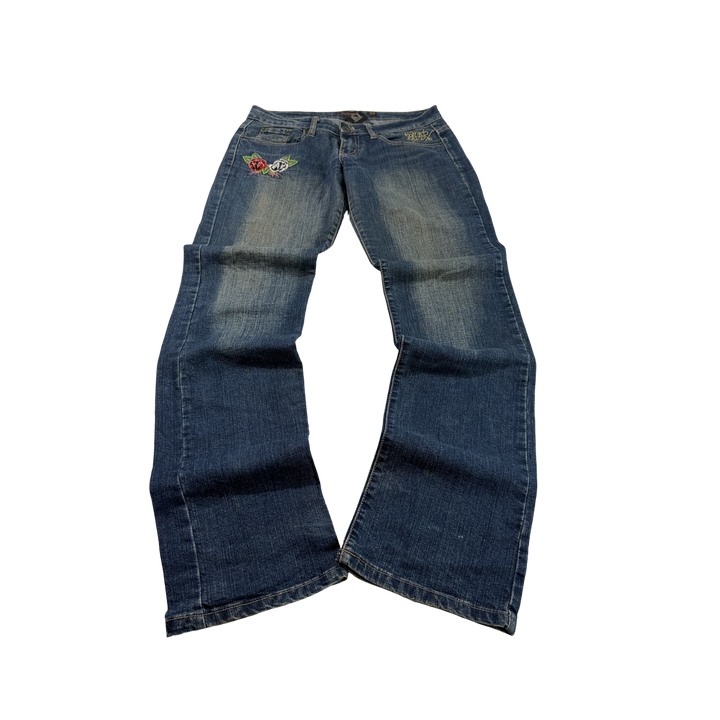 Ed Hardy Vintage Jeans Flared Fit Größe M/L