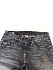 True Religion Washed Ripped Straight Jeans W34/L28