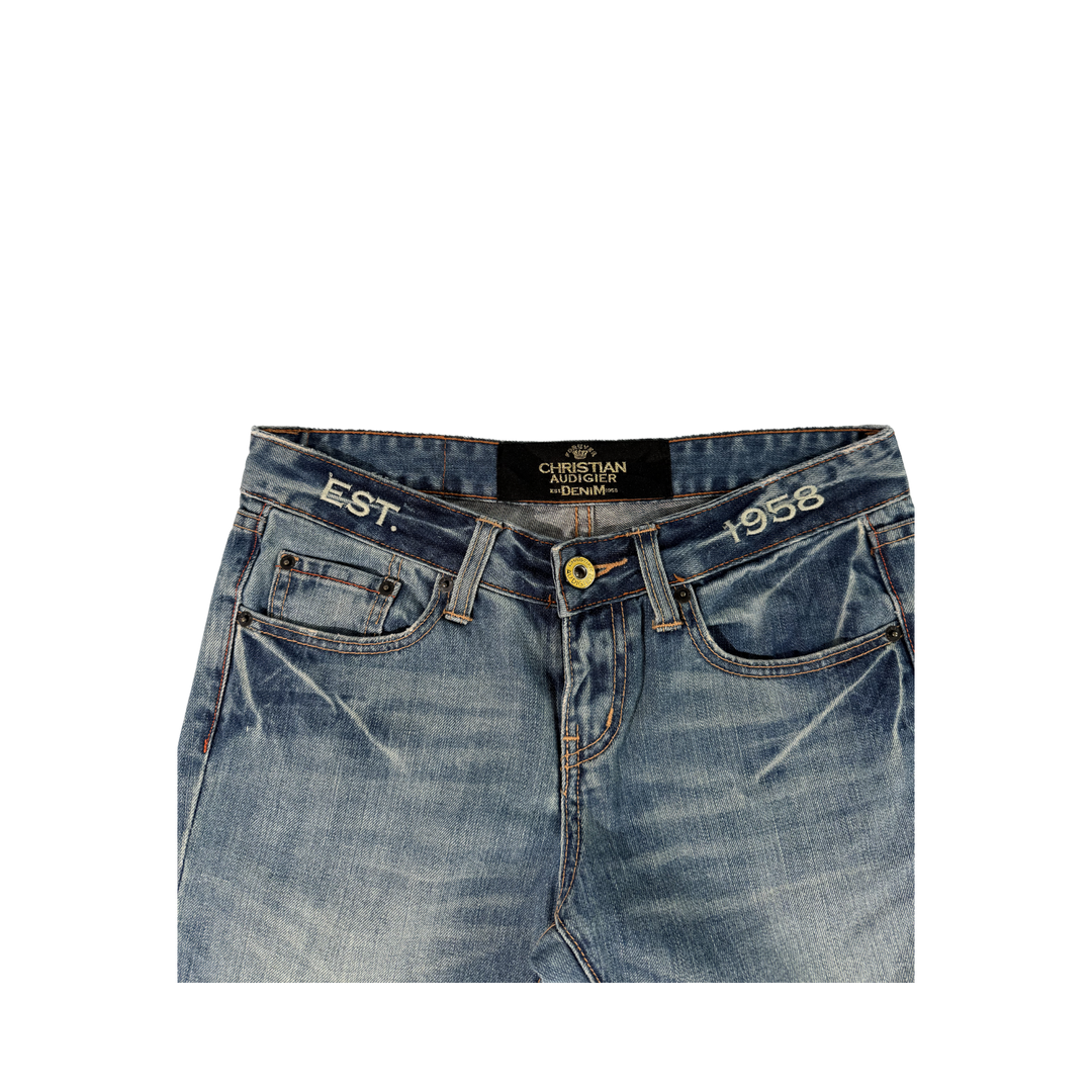 Cristian Audiger Vintage Jeans Flared Fit Größe S/M