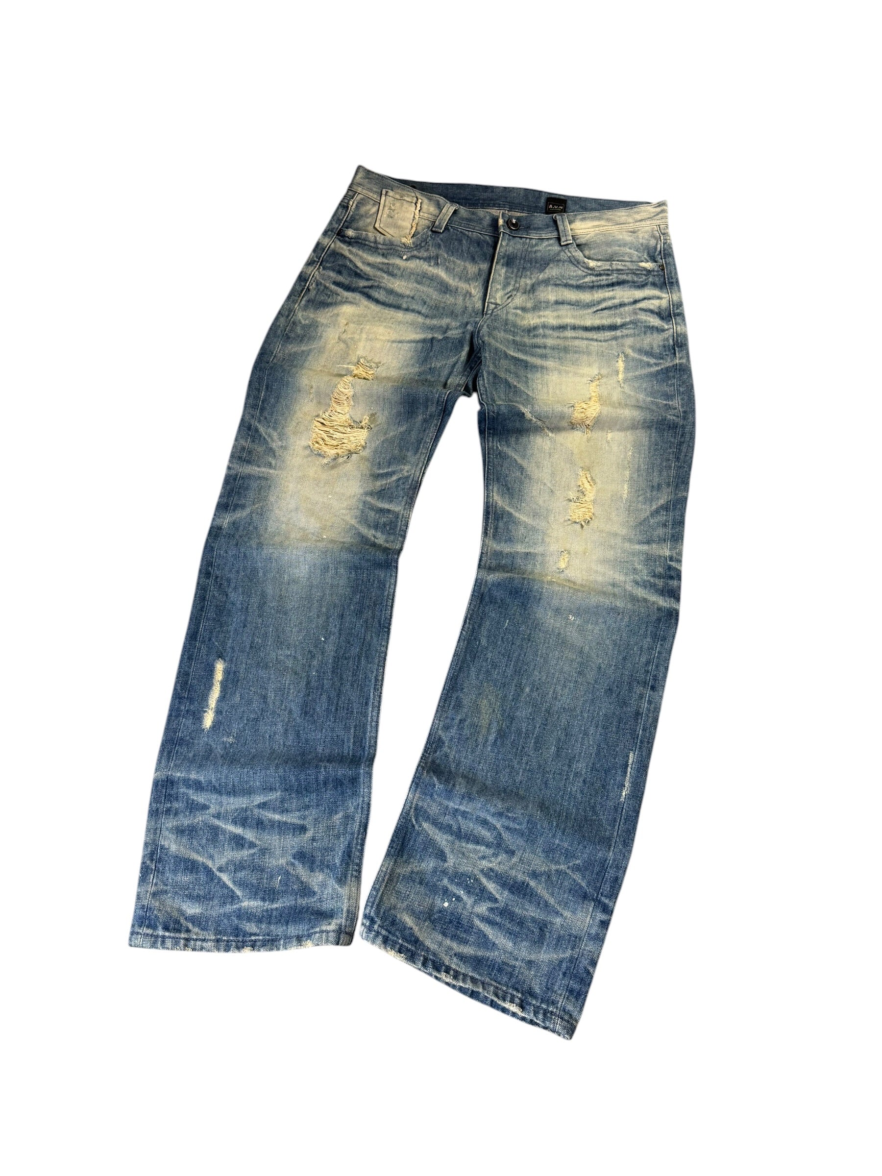 Washed Japanese Bootcut Jeans W36/L34