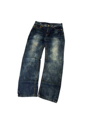 Washed Straight Stacked Jeans W34/L32