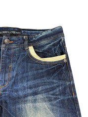 Washed Detailed Straight Jeans W35/L32