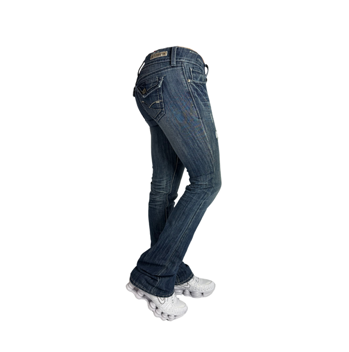 Knock Out Vintage Jeans Flared Fit Größe S/M