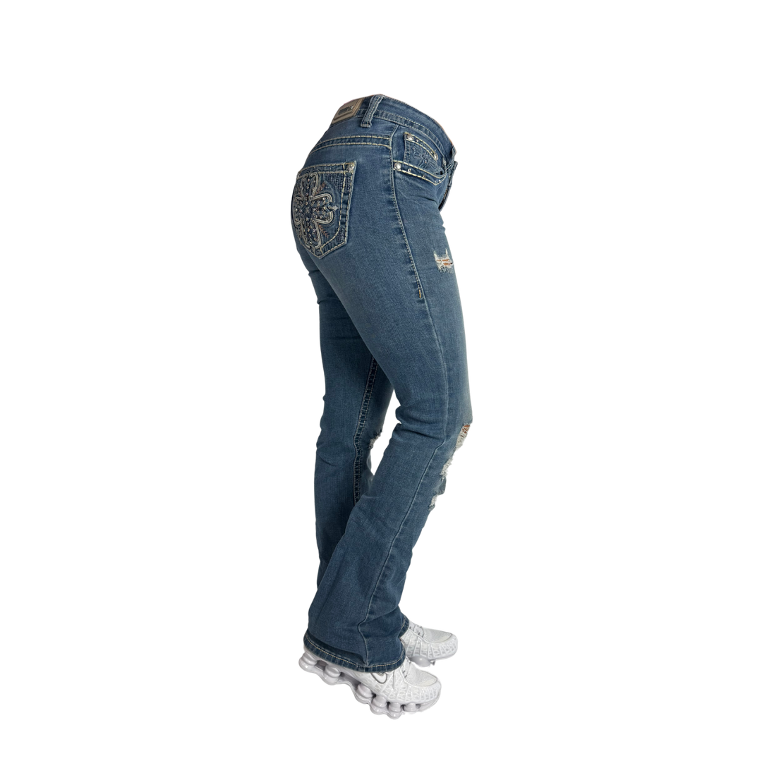 Sexy Couture Vintage Jeans Flared Fit Größe XS/S