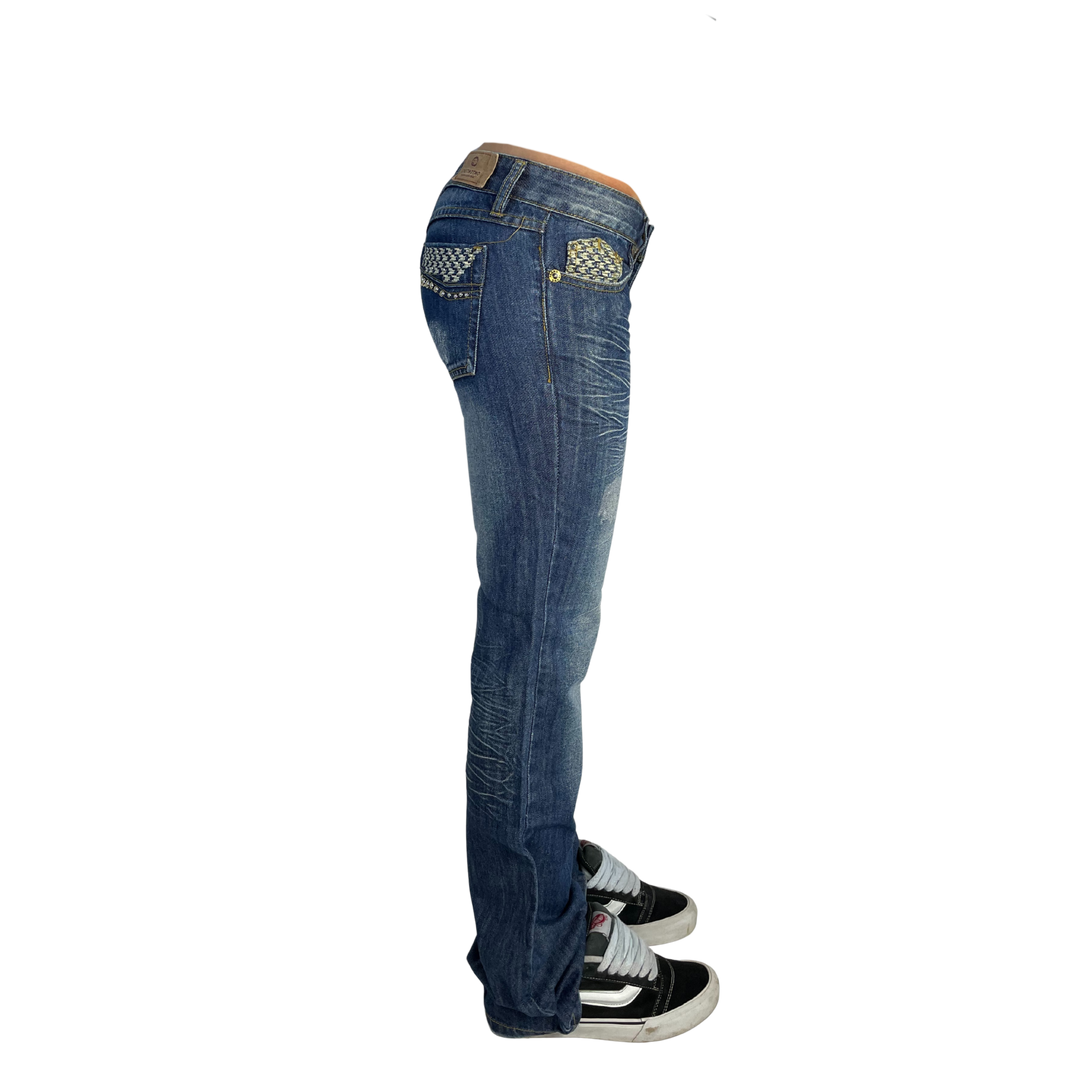 Vintage Jeans Flared Fit Größe S/M