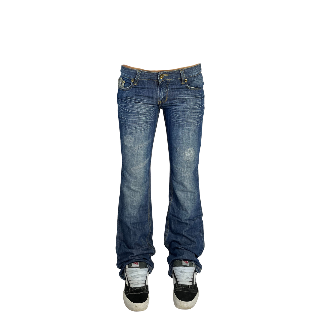 Vintage Jeans Flared Fit Größe S/M