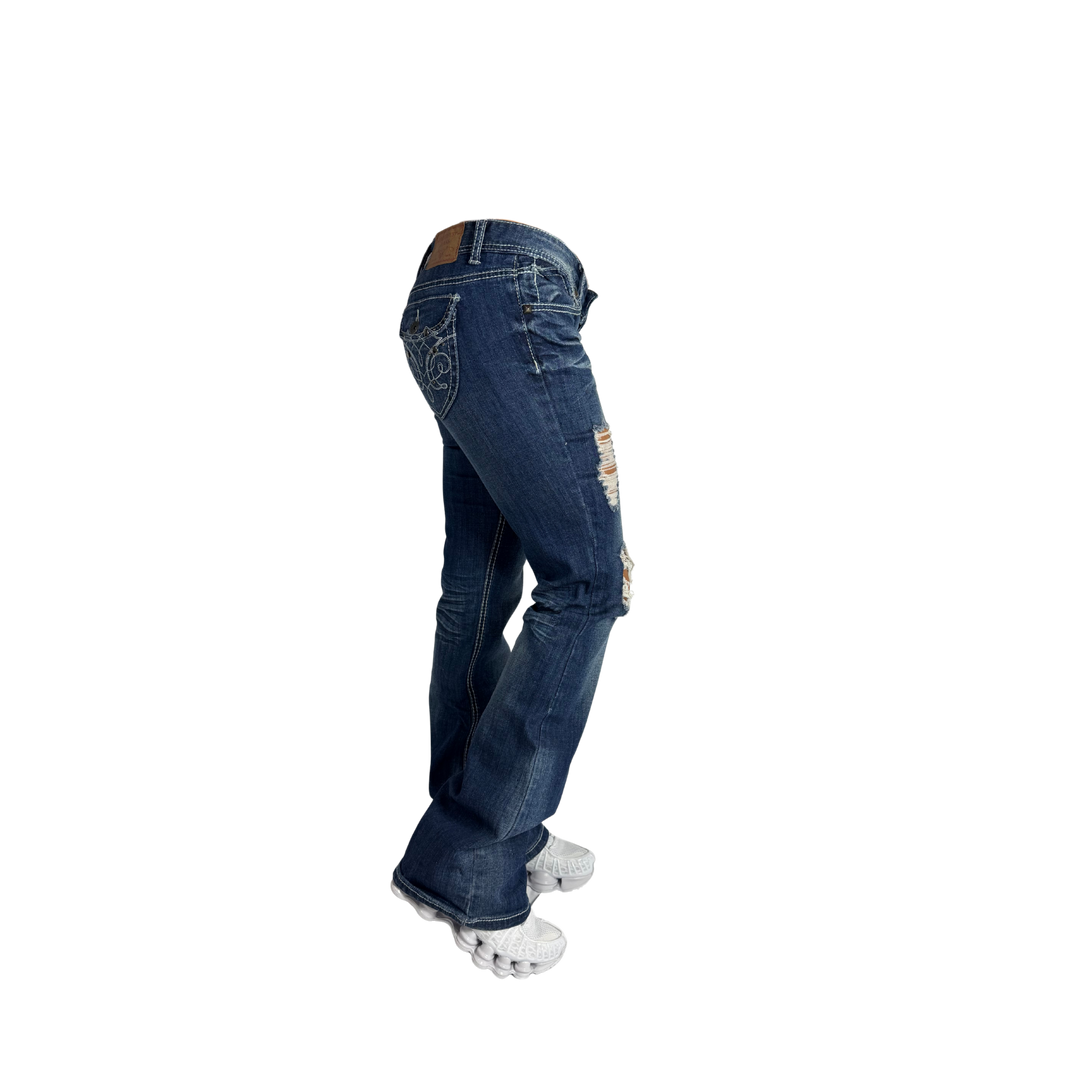 Amethyst Vintage Jeans Flared Fit Größe XS/S