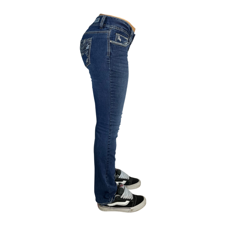 Rhythm in Blue Vintage Jeans Flared Fit Größe S/M