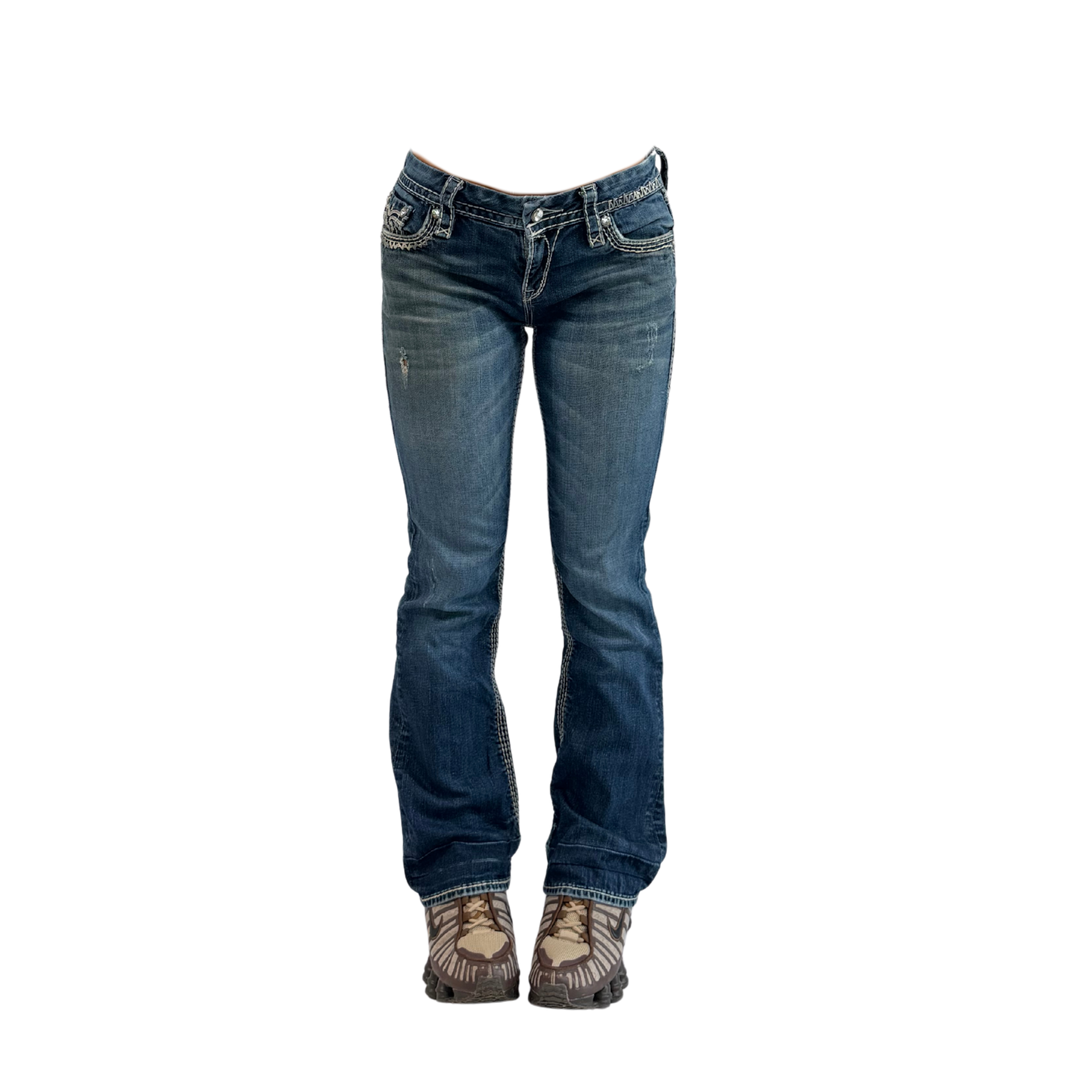 Rock Revival Vintage Jeans Flared Fit Größe S/M