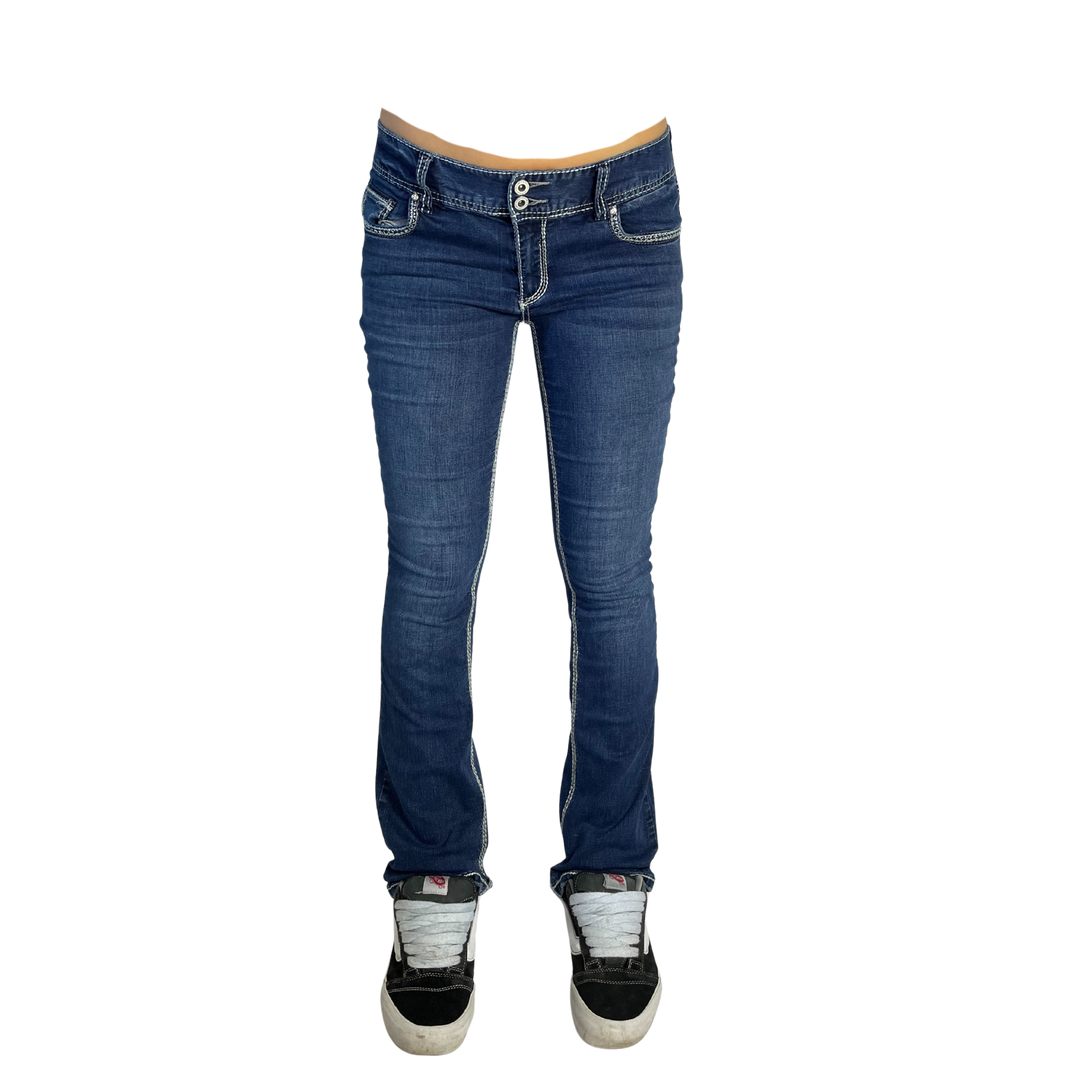 Rhythm in Blue Vintage Jeans Flared Fit Größe S/M