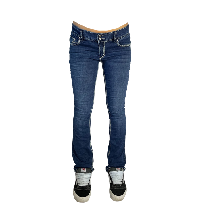 Rhythm in Blue Vintage Jeans Flared Fit Größe S/M