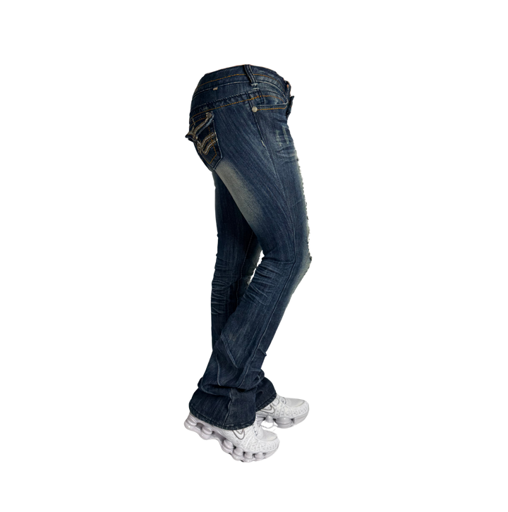 Vintage Jeans Flared Fit Größe S/M