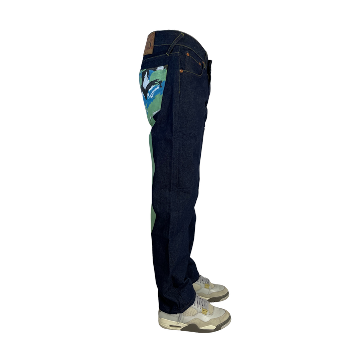 Evisu Vintage Jeans Straight Fit Größe M/L