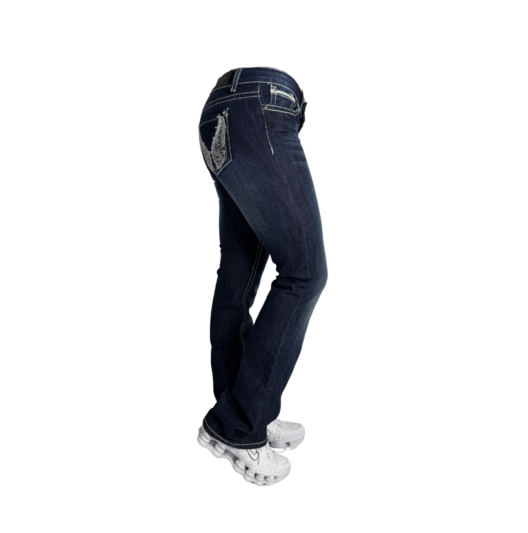 Vintage Jeans Flared Fit Größe S/M