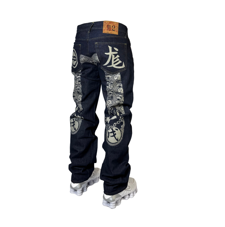 Evisu Vintage Jeans Straight Fit Größe M/L